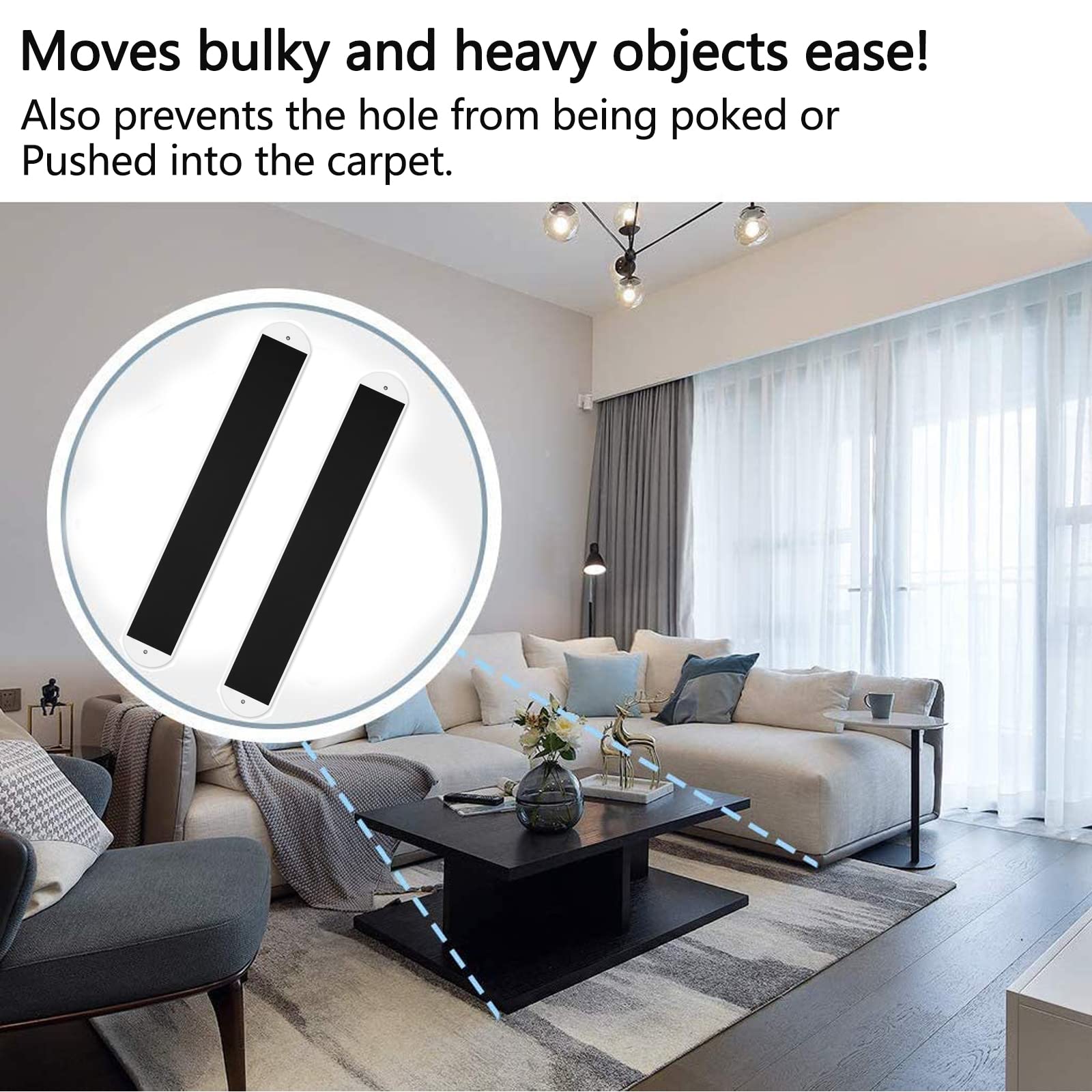 TOPGOT floor protection on hardwood during heavy item relocation