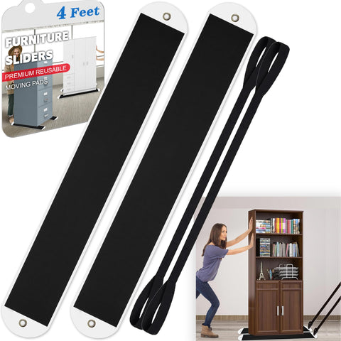 TOPGOT large appliance slider with pull strap eases heavy objects across carpet