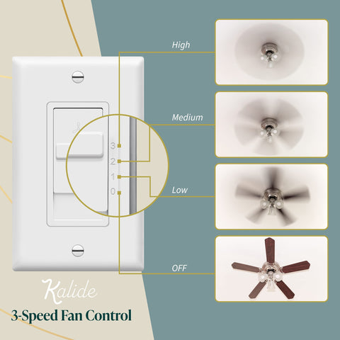 Two-pack Kalide switches ready for multiple rooms and fans