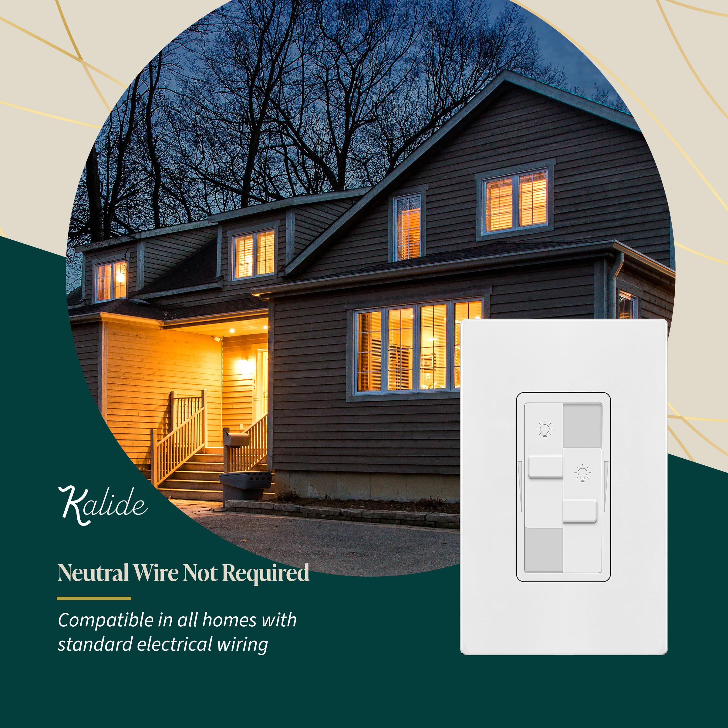 TOPGREENER modern white dimmer design fits sleek living spaces.