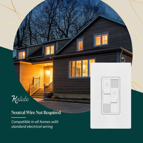 TOPGREENER modern white dimmer design fits sleek living spaces.