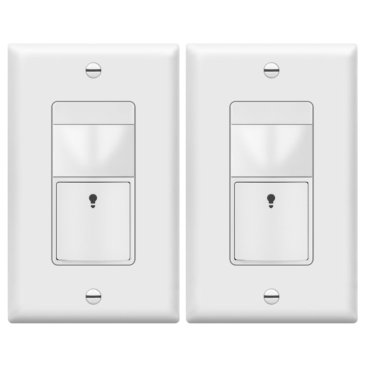 TopGreener PIR motion sensor switch front view for hands-free lighting control.