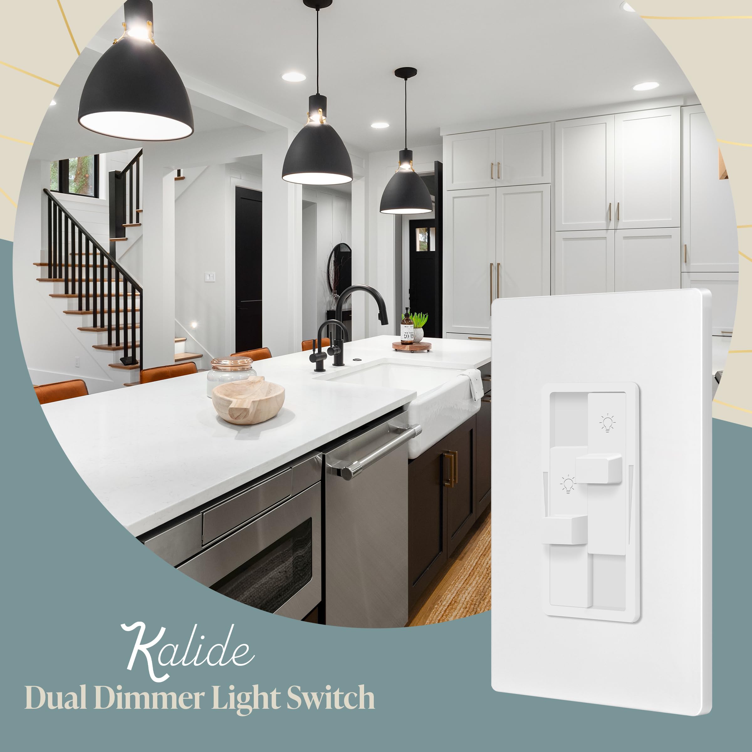 TOPGREENER sliding dimmer controls offering quiet, flicker-free operation for LEDs.