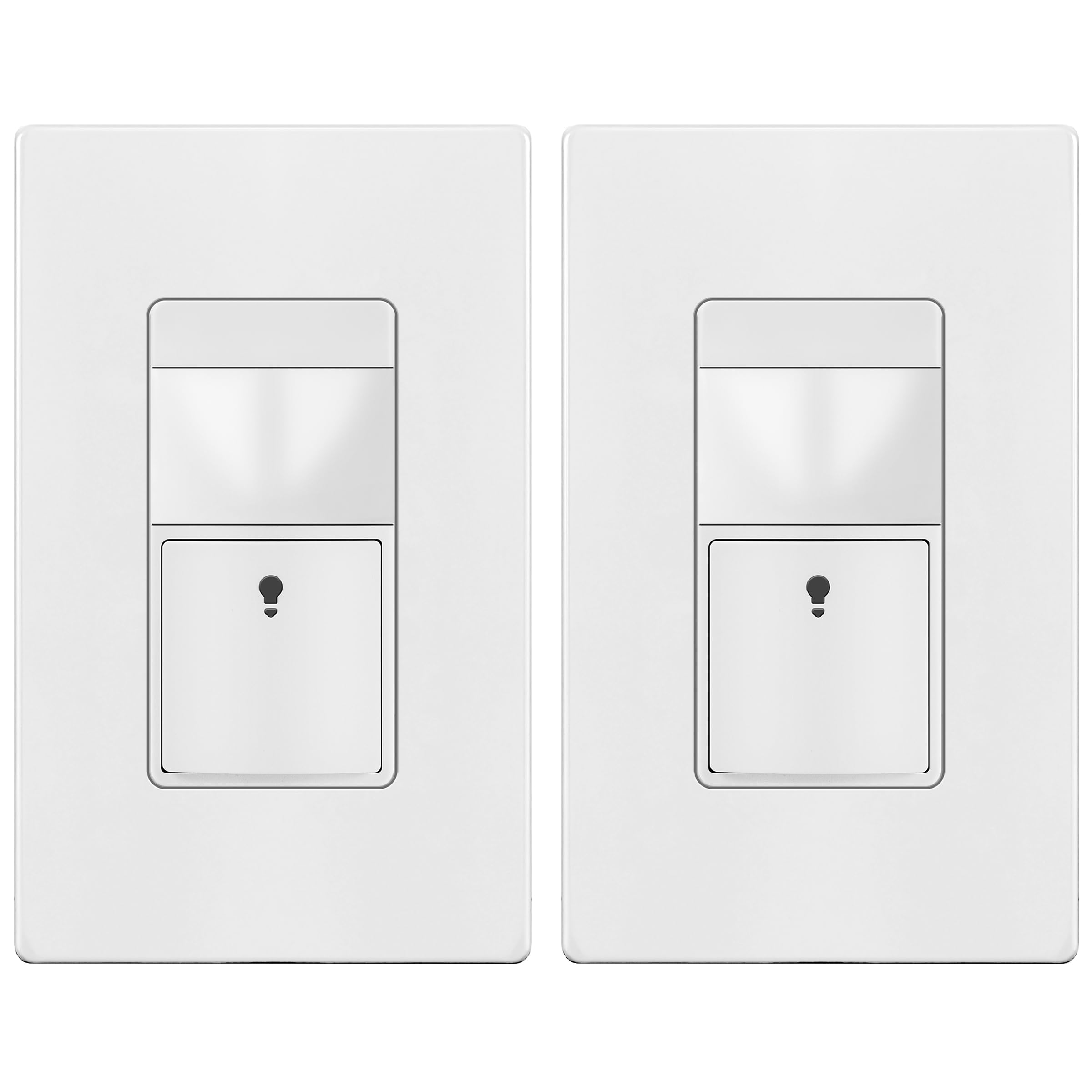 TOPGREENER TDOS5-JM-W motion sensor switch front view for automatic lighting