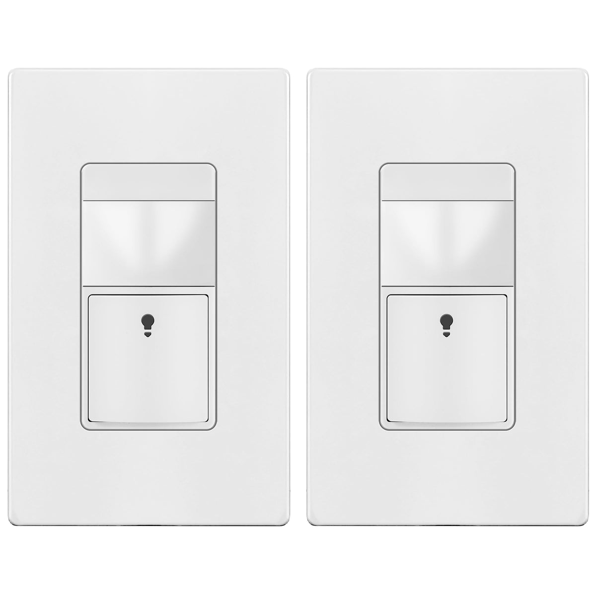 TOPGREENER TDOS5-JM-W motion sensor switch front view for automatic lighting