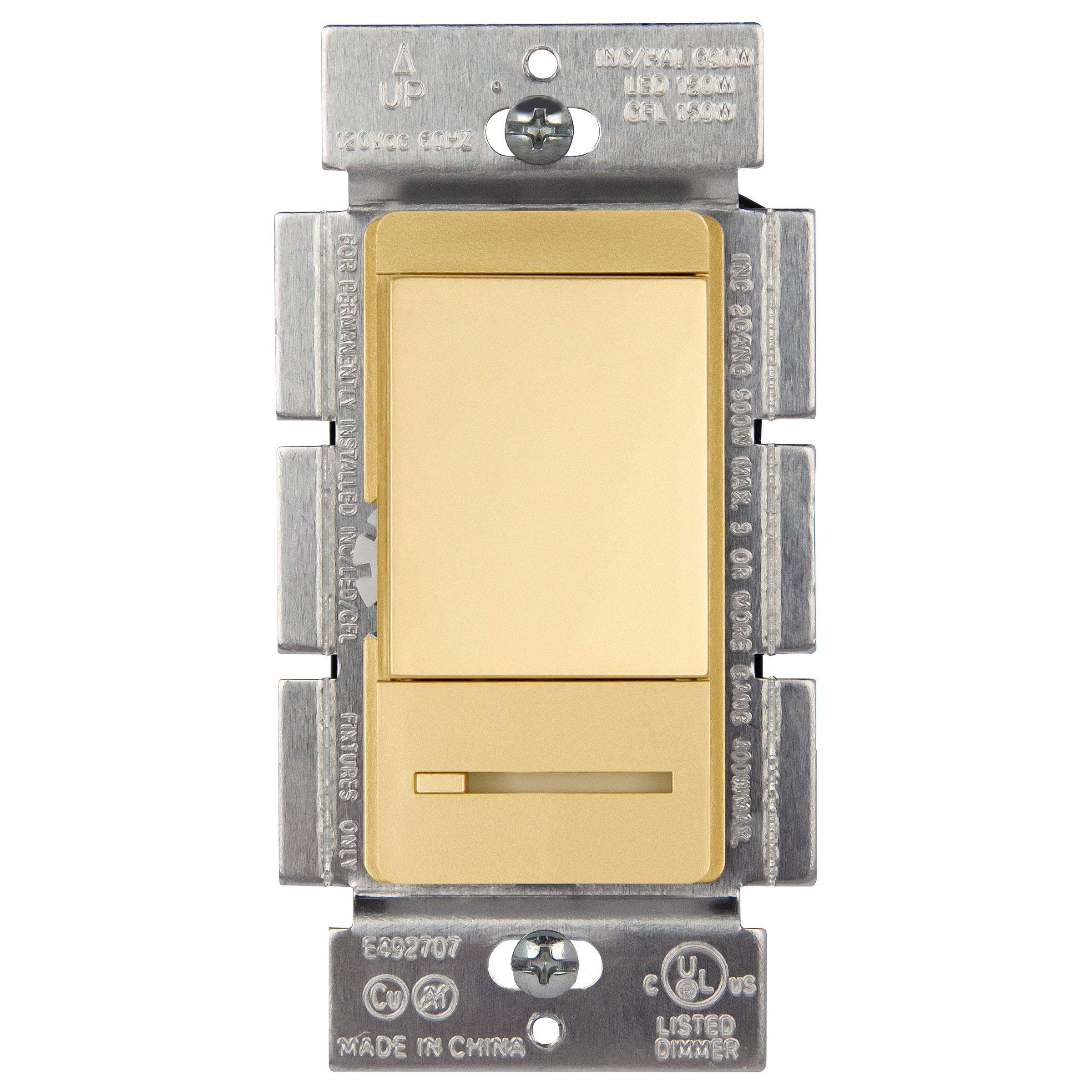 TOPGREENER TGDMDS 120V dimmer slider demonstrates precise brightness control for LED lighting.