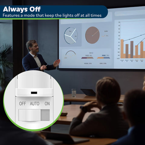 TopGREENER TSOS5-W ON/OFF override mode for manual control when desired