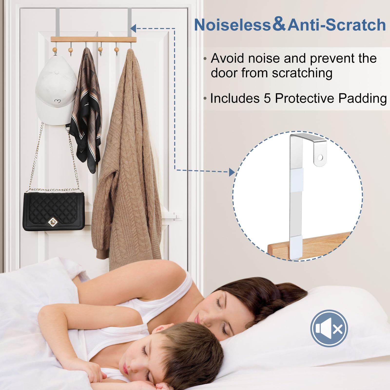 TOPIA HANGER door protection sponge stickers cushion and quiet door use.