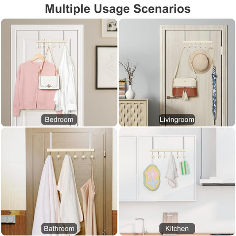 TOPIA HANGER swiveling hooks adjust angles to fit various items safely.