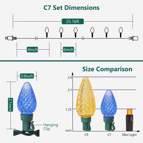 Indoor/outdoor use TOPKDA lights on green wire blend with decor.