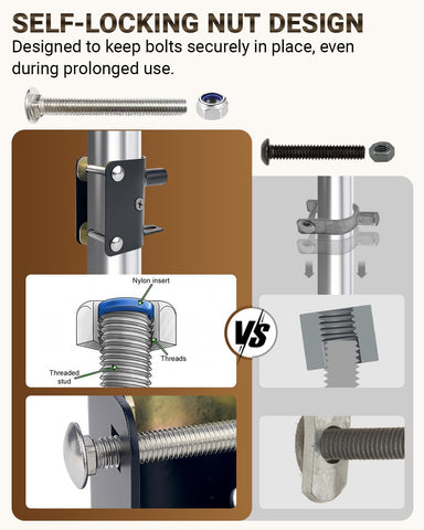 Toplamper universal installation with hardware simplifies gate setup