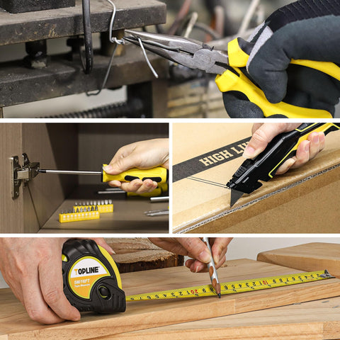 Topline 390-piece home tool set ready for daily maintenance tasks.