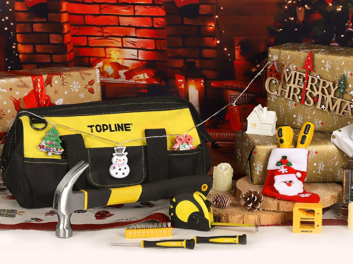 Topline magnetic screwdrivers with an 80-piece bit set for precise screw driving.