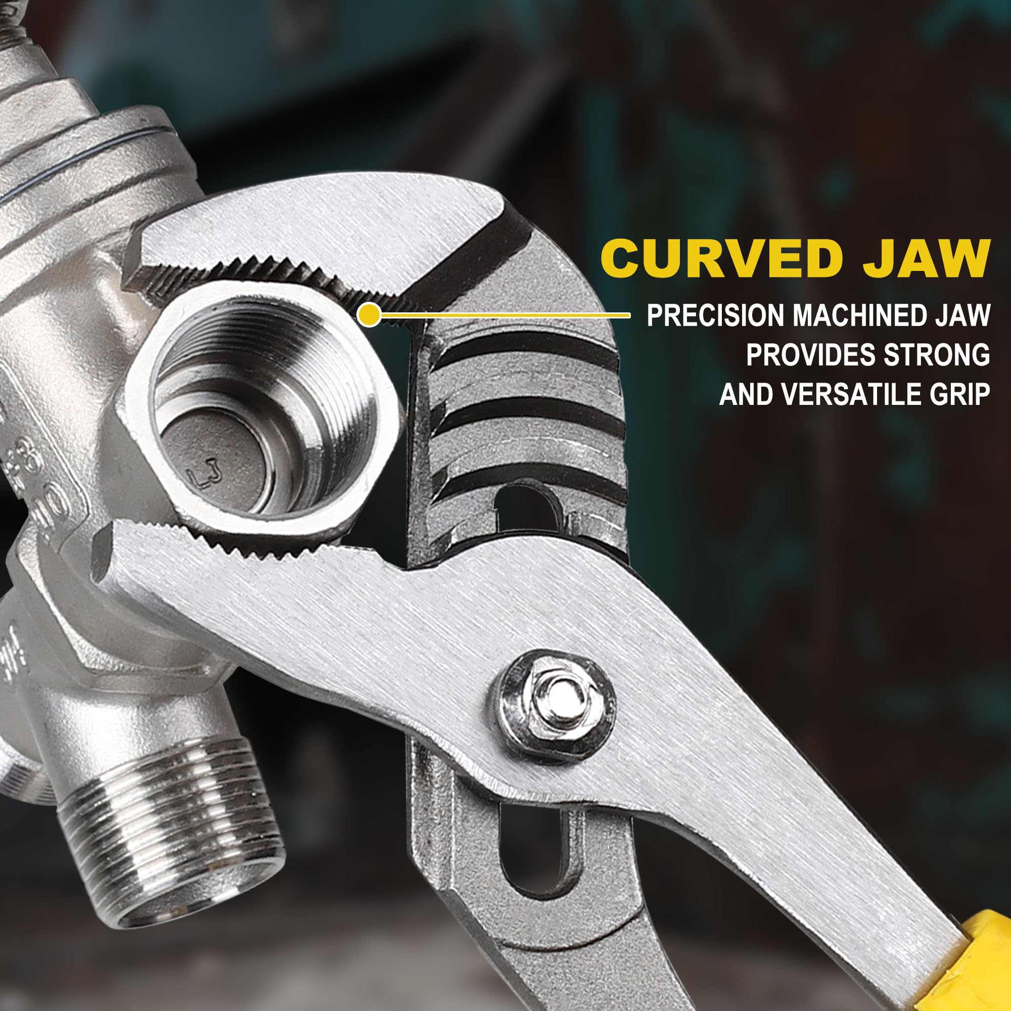 Topline groove joint pliers 12in for heavy-duty plumbing tasks