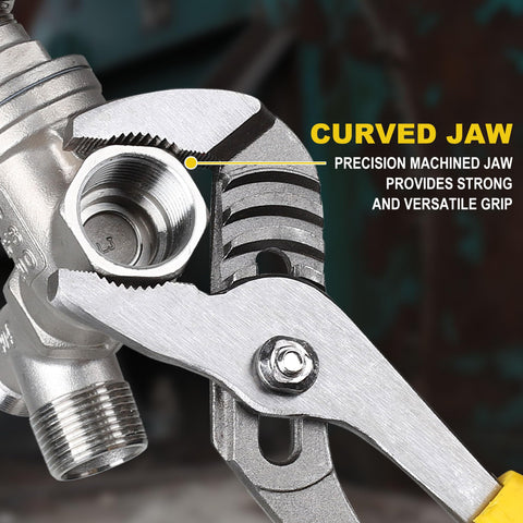 Topline groove joint pliers 12in for heavy-duty plumbing tasks