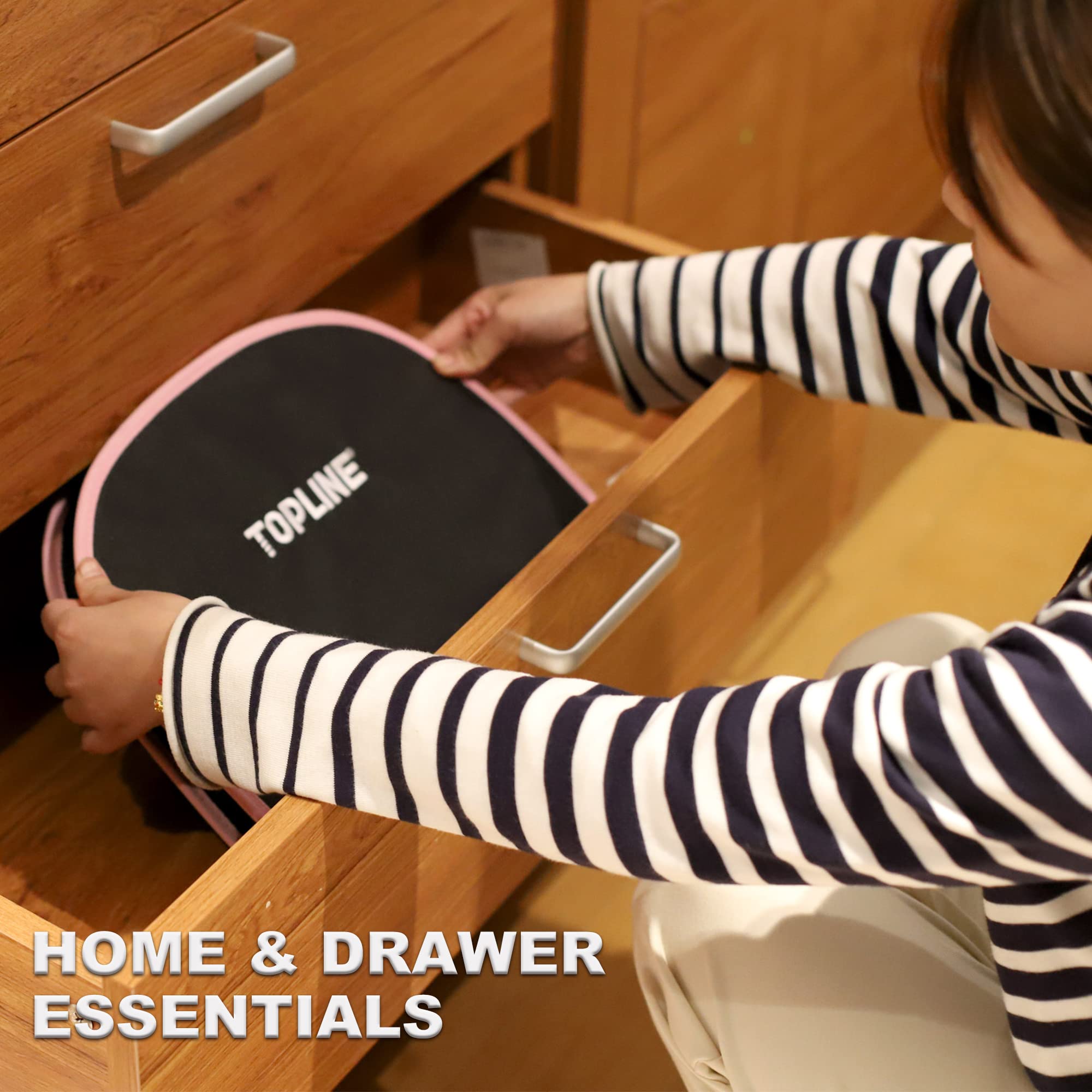Topline pliers set in pink tool kit for gripping tasks