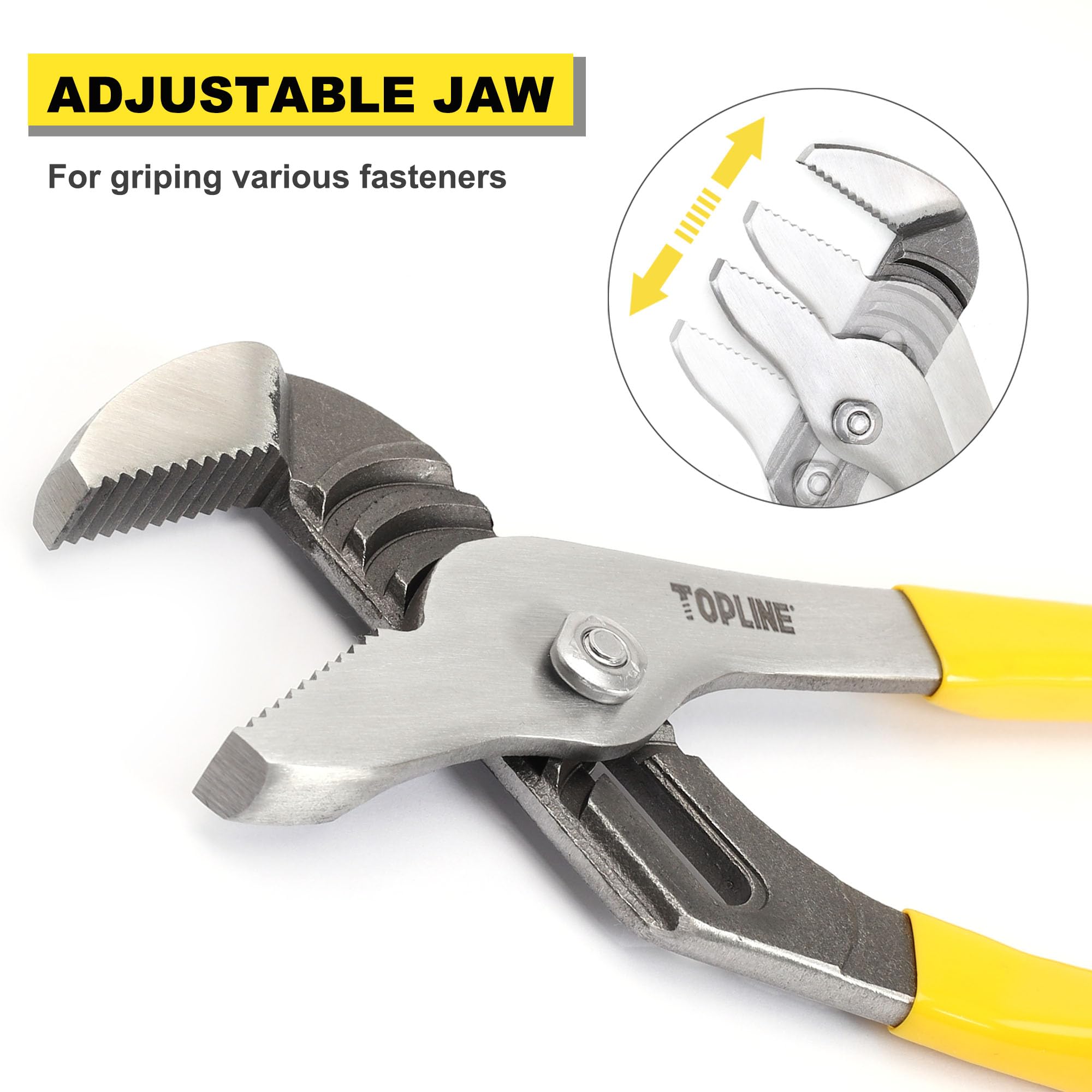 Topline pliers polished surface resists corrosion for long-lasting use.