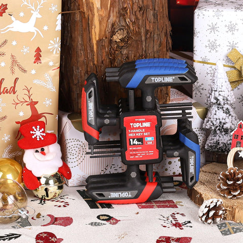 Topline ergonomic TPR-handle hex keys offer comfortable grip and control