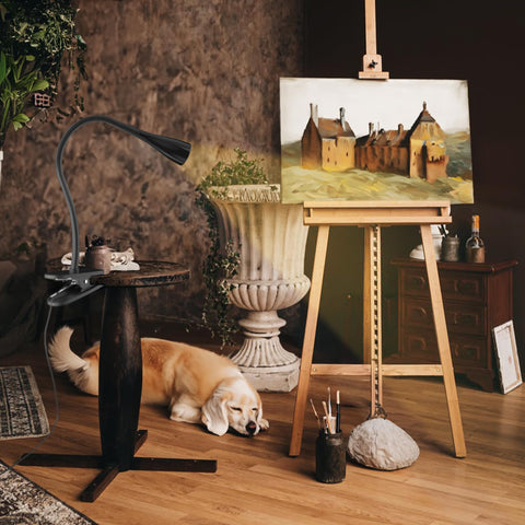 TOPMB Bedside Clip Light ideal for painting, sewing, and crafts near your workspace.