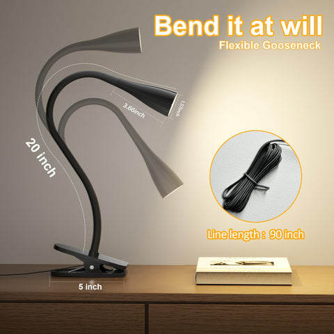TOPMB Eye-Caring LED Book Light with soft, flicker-free light for extended reading sessions.