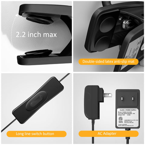 TOPMB Modern Design Reading Lamp complements bedrooms, desks, and creative spaces.