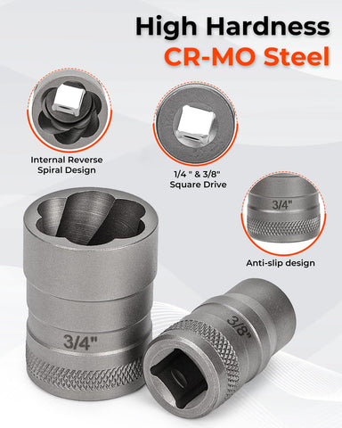 TOPME bolt extractor designed for tight spaces fits where standard tools fail