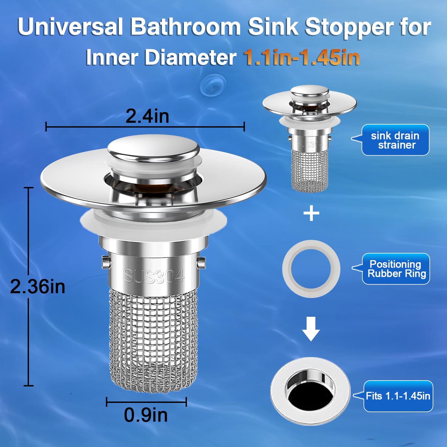 TopmeiUP chrome-plated ABS body resists corrosion