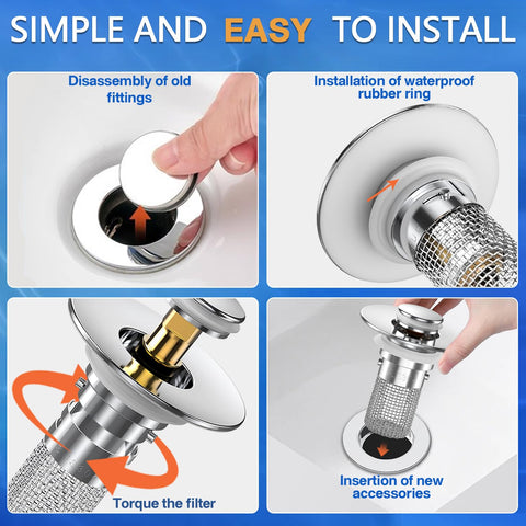 TopmeiUP eco-friendly drain plug reduces chemical cleaners