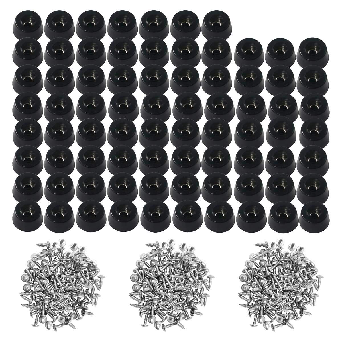 TopPerfekt rubber feet kit in a compact box with 120 bumpers for furniture protection.