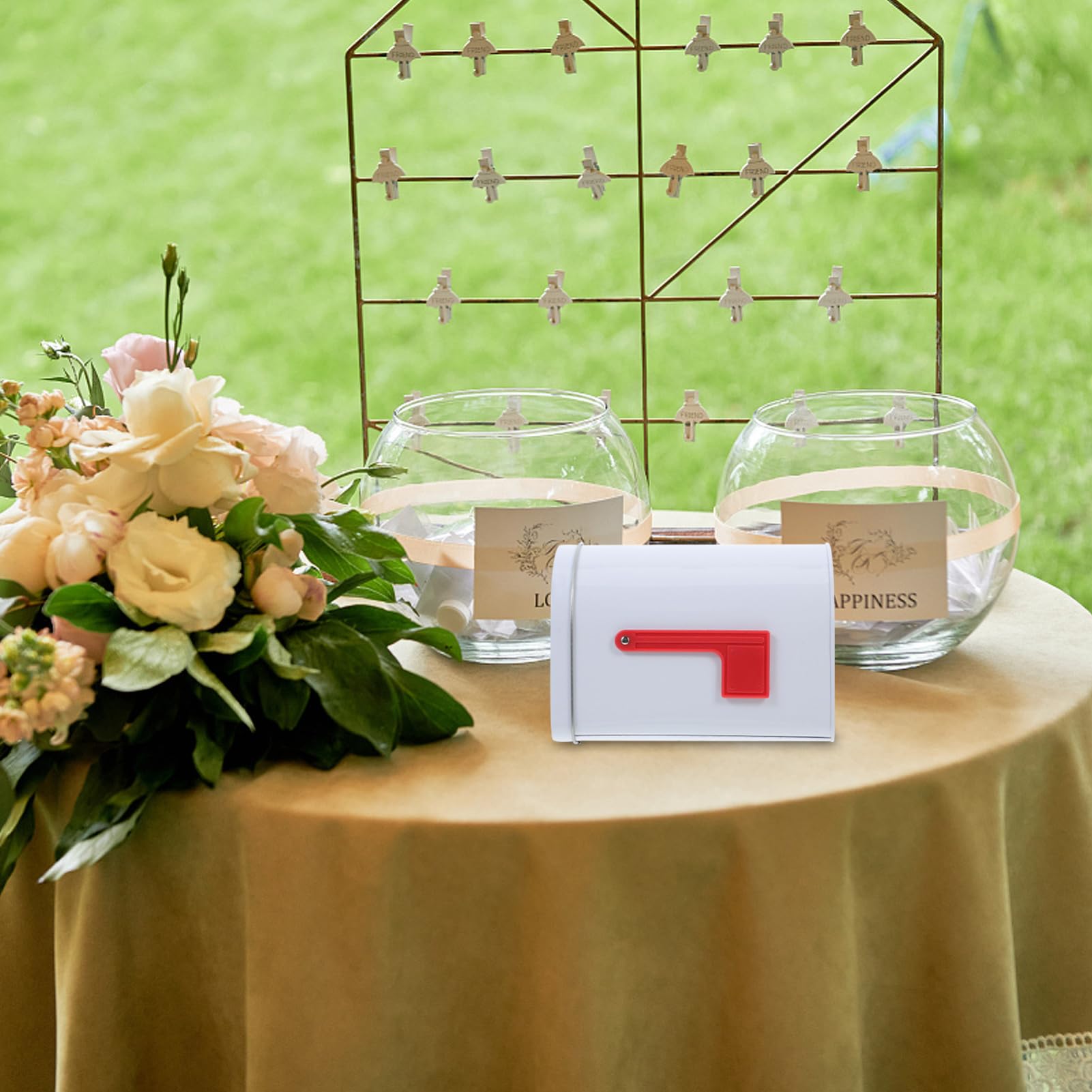 TOPPERFUN mini mailbox white decor idea for home or classroom