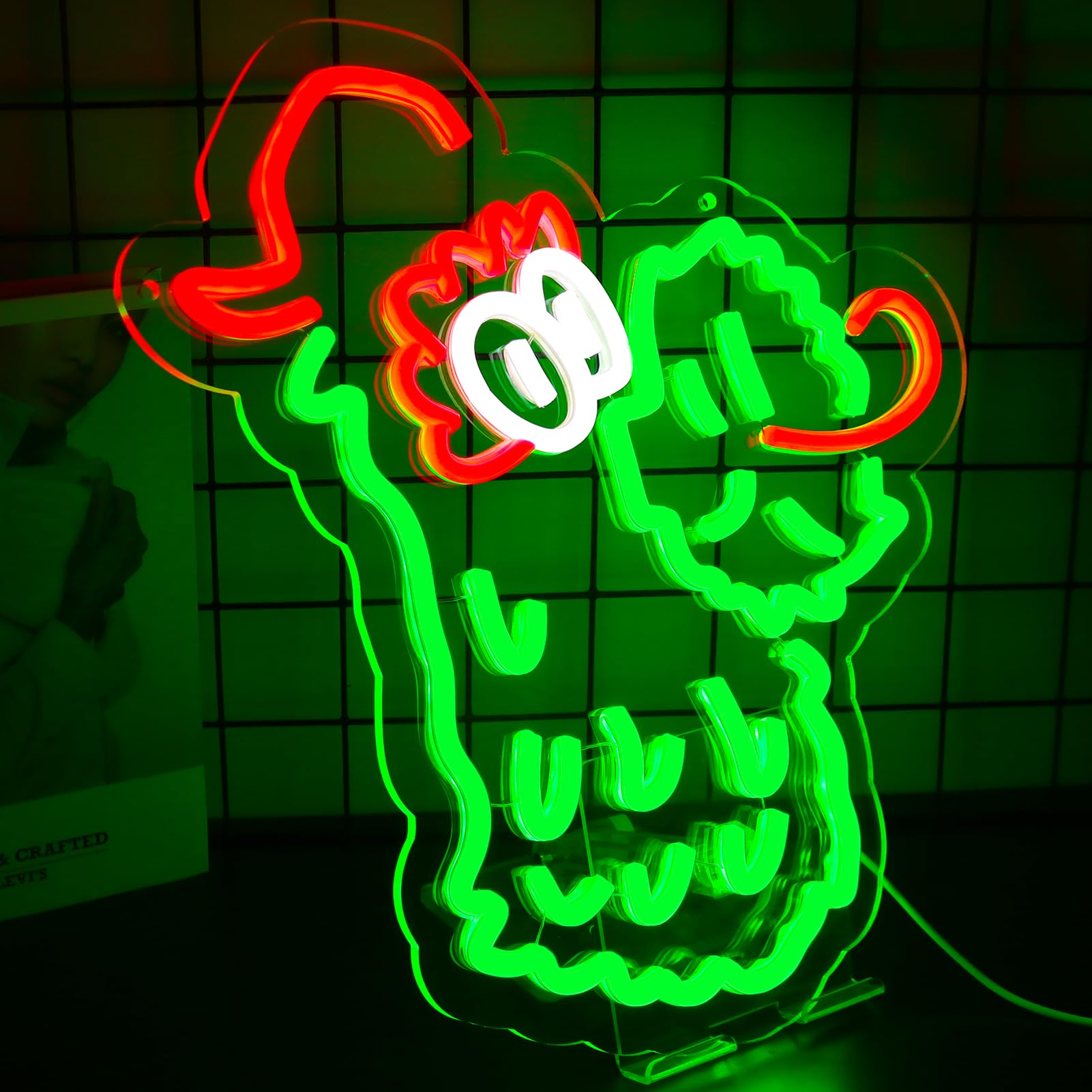 TopQuali baseball neon sign creates vibrant garage ambiance perfect for game nights