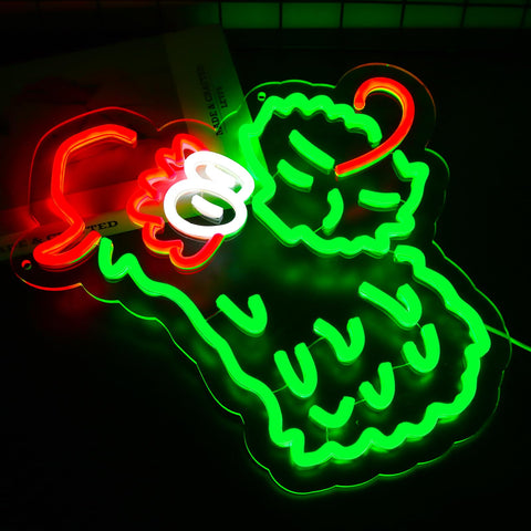 TopQuali neon sign man cave adds contemporary glow and focal point