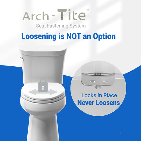 Topseat Plus adjustable-fit design suits many elongated toilets