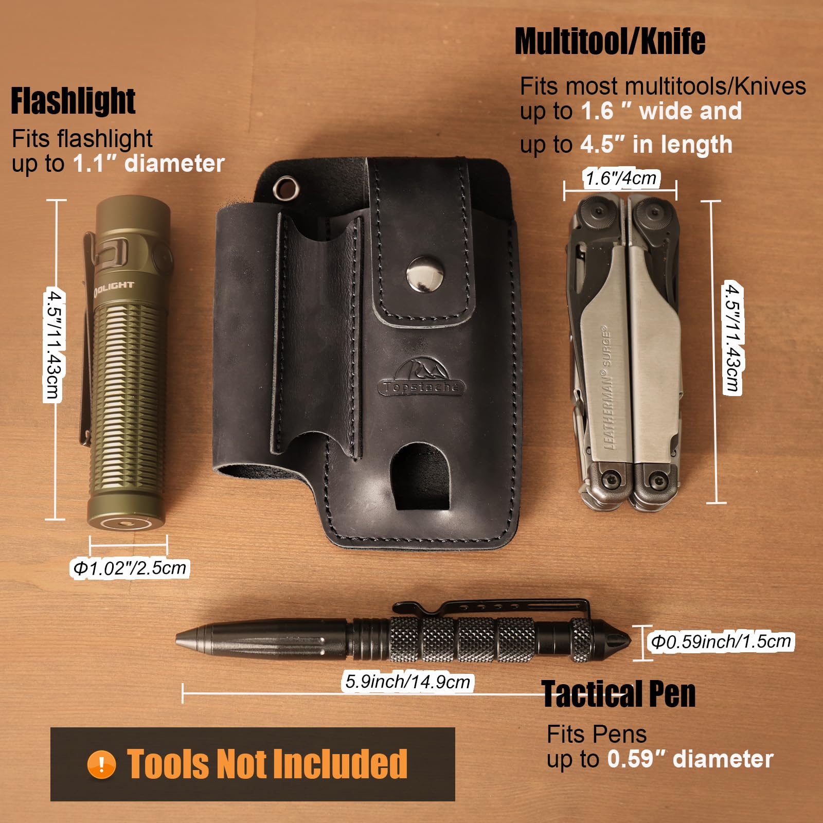 Topstache belt clip and belt loop attachment for secure belt carry