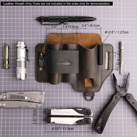 Topstache sheath 360-rotation keys for easy access.