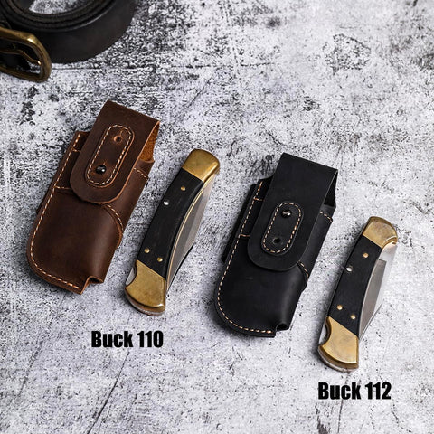 Topstache leather sheath ready for daily use and reliable access.