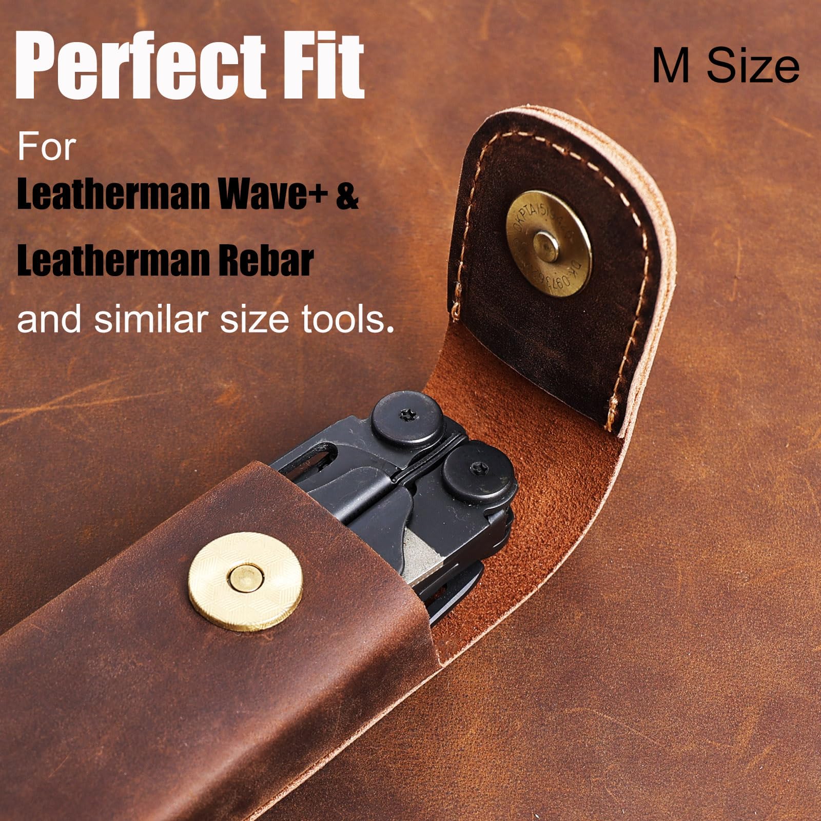 Crazy Horse leather with tight stitching for durability and smooth feel