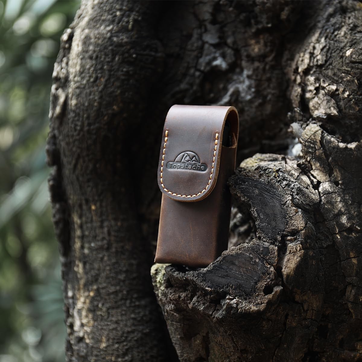Durable leather sheath makes a thoughtful gift for DIY enthusiasts