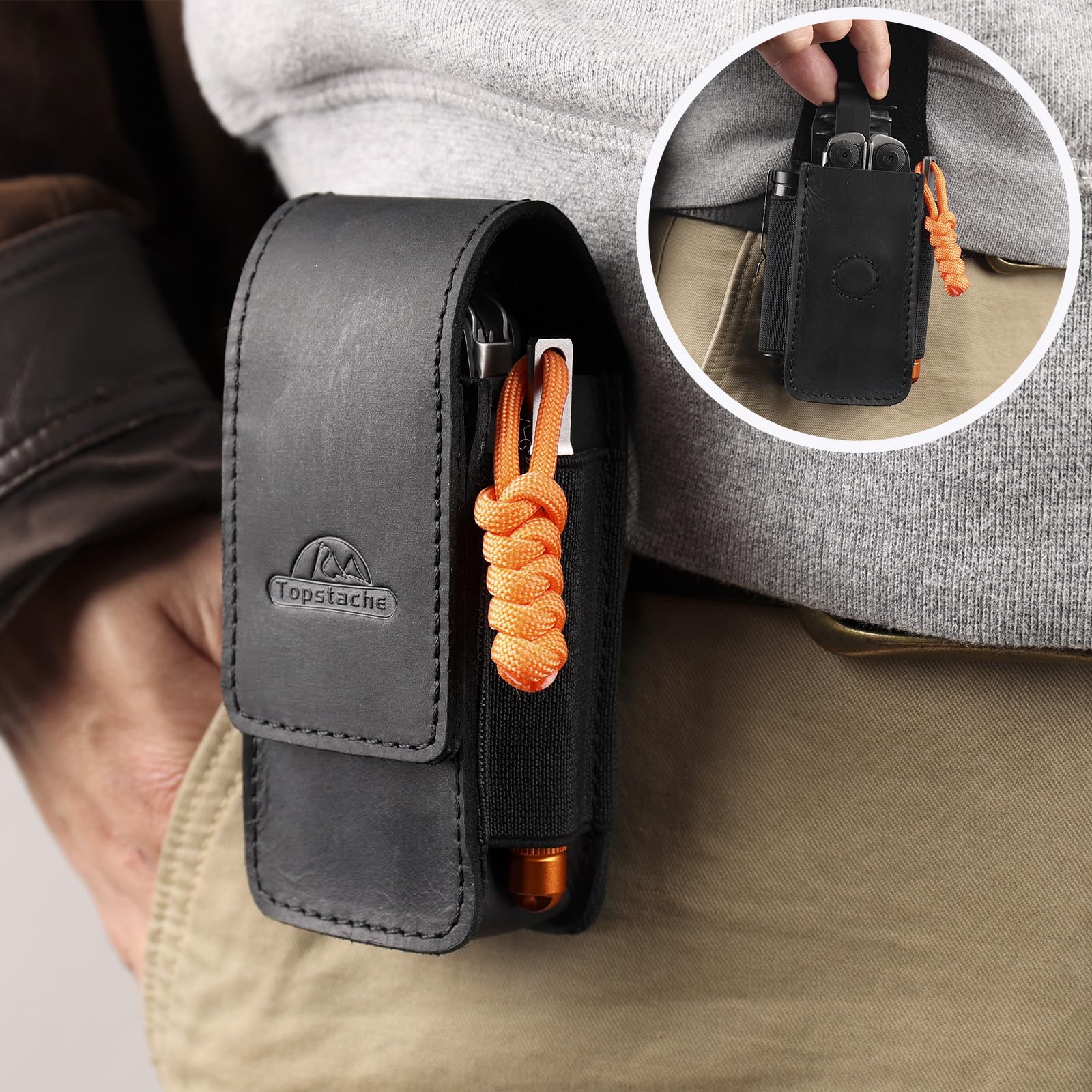 Topstache magnetic-closure sheath keeps tools secure and ready for instant access
