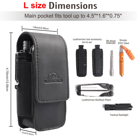 Topstache vertical belt carry enables easy one-handed use