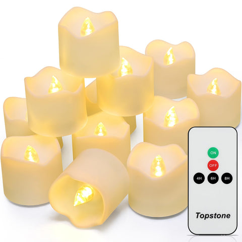 Topstone remote-led tea light with remote control for easy use