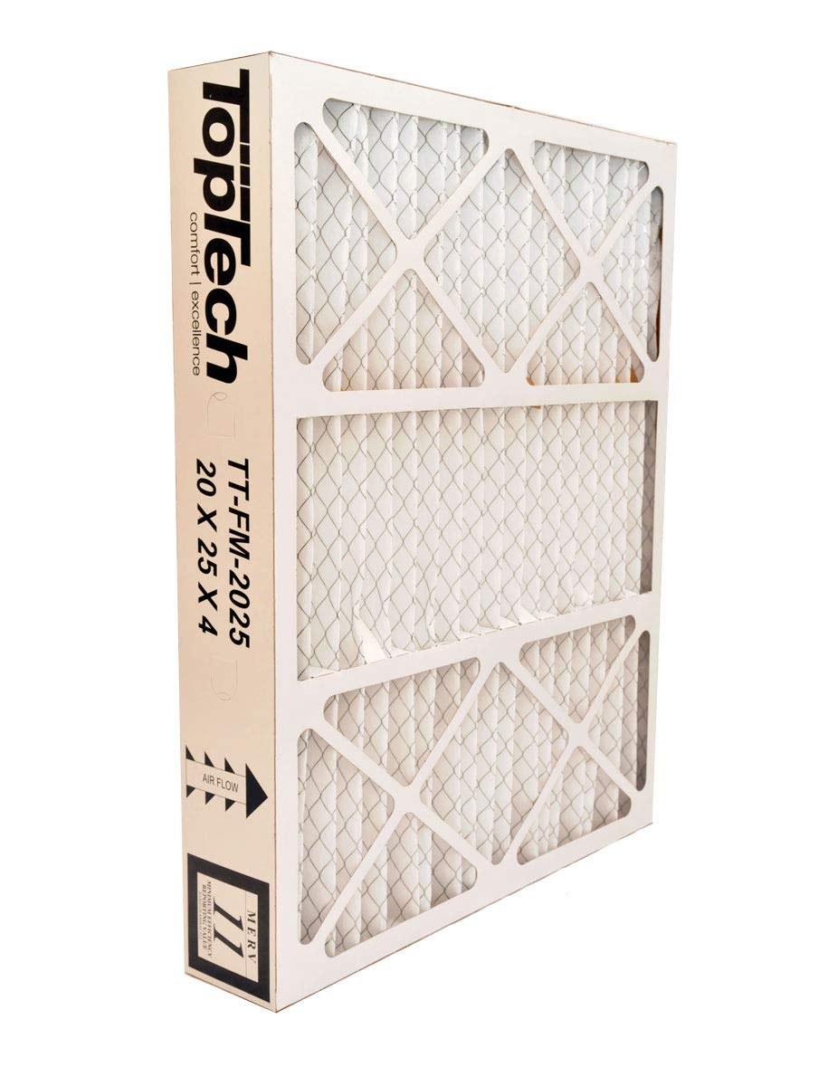 TopTech TT-FM-2025 air filter front view, direct replacement for Carrier furnaces