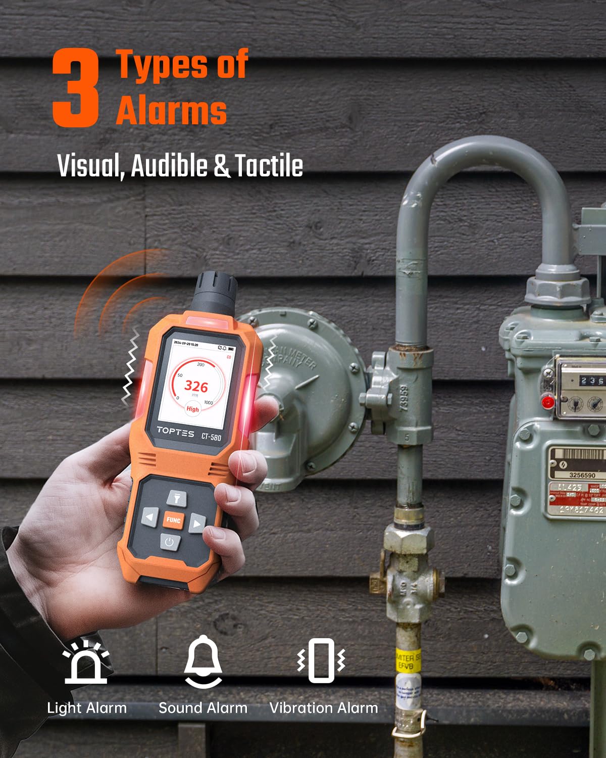 TOPTES CT-580 durable ABS case for rugged use