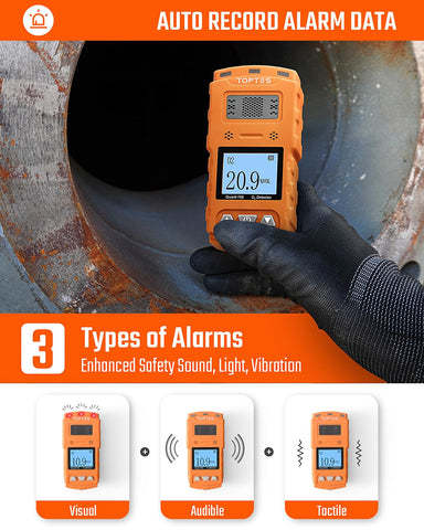 TopTes Guard-756 display-battery-info highlights real-time status and quick charge readiness.