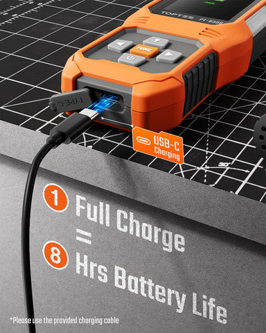 TOPTES PT-830S three alarm modes combine audible visual and vibration alerts.