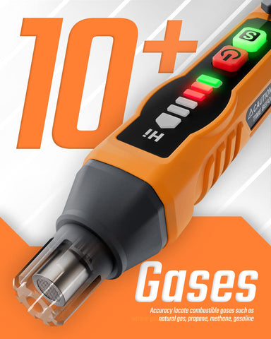 TopTes PT177 shows LED indicators to visually confirm rising gas levels at a glance.