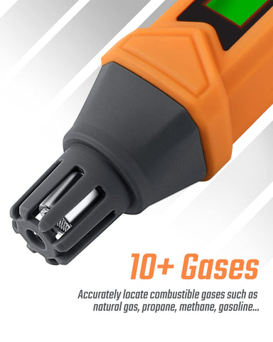TOPTES PT199 showing visual and audible alarms for quick leak awareness.
