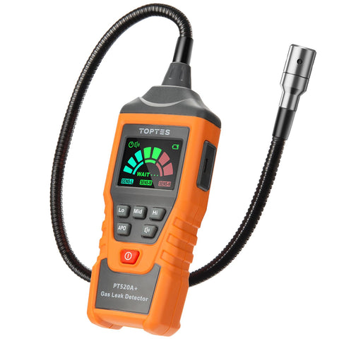 TOPTES PT520A+ front view shows compact detector for home safety.