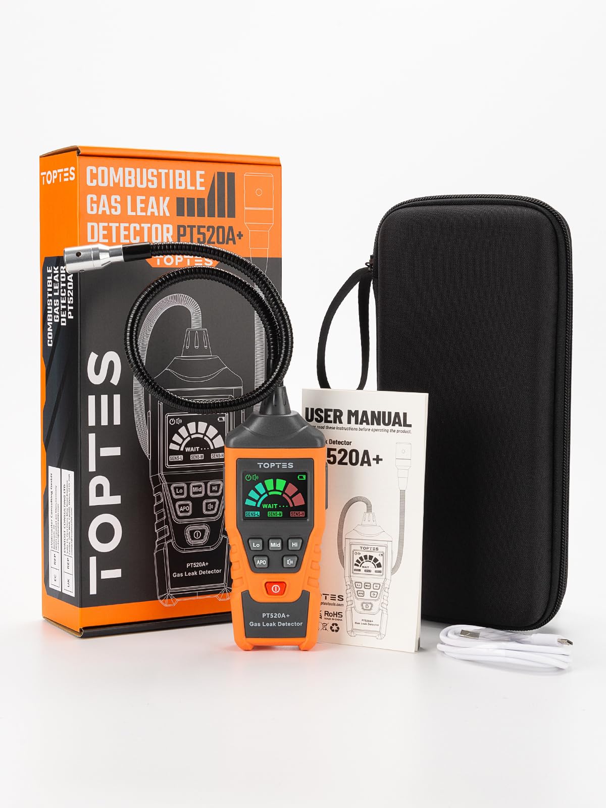TOPTES PT520A+ protective case keeps device safe during travel.