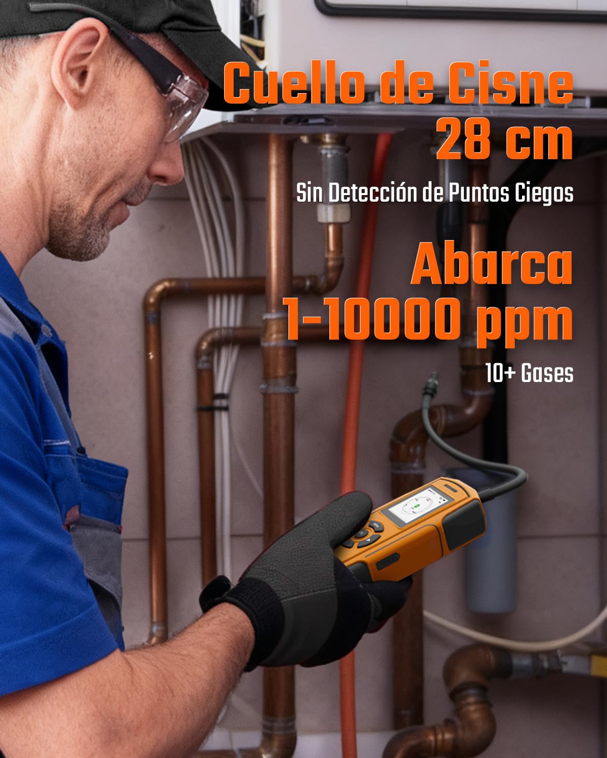 TopTes PT-990 data logging feature records alarm times and ppm readings.